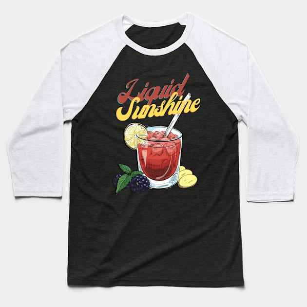 Cocktail lovers favorite margarita since 1938 - Liquid sunshine Baseball T-Shirt by All About Nerds